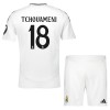 Conjunto (Camiseta+Pantalón Corto) Real Madrid Tchouameni 18 Primera Equipación 2024-25 - Niño